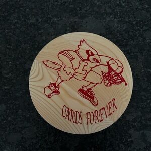 Natural Wood Keepsake Box with University of Louisville Artwork